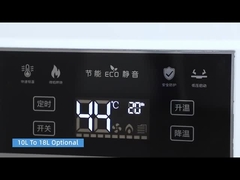 Appareil de chauffage d'eau à fumée à écran LED équilibré avec échangeur de chaleur en cuivre sans oxygène et entrée de gaz G1/2'