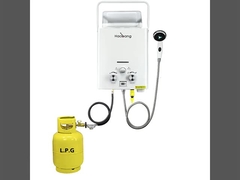 10 litres de plaque froide chauffe-eau à gaz à gaz bouton de commande manuelle blanc