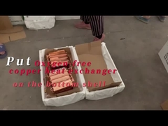 Mettez échangeur de chaleur de cuivre sans oxygène sur la coque inférieure
