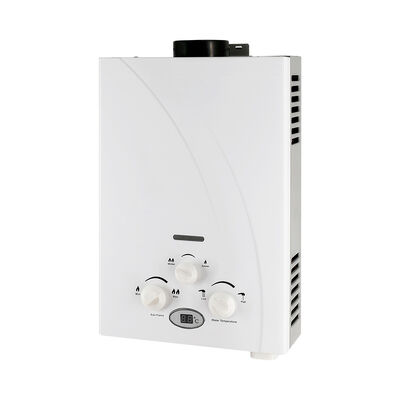 Instant Hot Water Heater Flue Gas Water Heater Electronic Ignition White Coated Panel Material Commercial Heating System