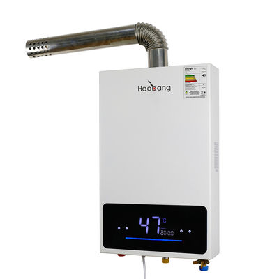 Contrôle intelligent température constante chauffe-eau à gaz Blanc