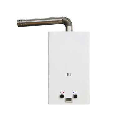 Chauffe-eau à gaz extérieur 32 kW Camping RV 110-380V Blanc instantané