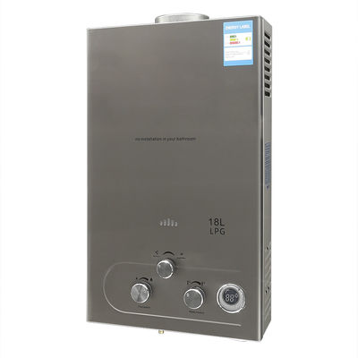 24KW salle de douche chauffe-eau à gaz NG GPL Harmonica brûleur Sliver