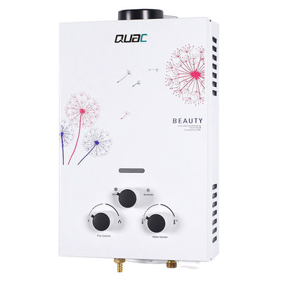 6L 12KW chauffe-eau à gaz à gaz en option Commutateur d'été et d'hiver blanc