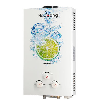 Appareil électroménager bouton d'échappement de fumée écran LED chauffe-eau à gaz 10L