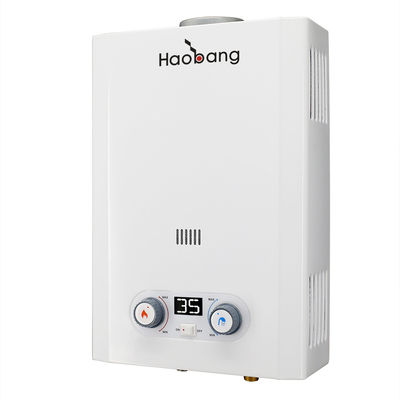 6 litres 1,56 GPM Chauffe-eau à gaz chauffage instantané avec double bouton
