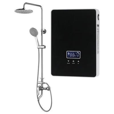 Couleur entièrement noire contrôle tactile instantané électrique sans réservoir chauffe-eau