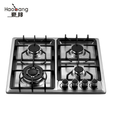 Cuisinière à gaz à gaz de gaz naturel LPG en acier inoxydable 4