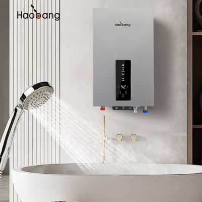 Écran LED Appareil de chauffage à l'eau à gaz d'échappement 2.64 GPM Taux de débit d'eau Gaz naturel pour chauffage rapide