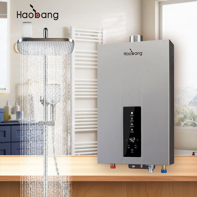 Couleurs personnalisables et gamme de contrôle de température de 35 à 80 degrés dans le chauffe-eau à gaz à ventilation électrique