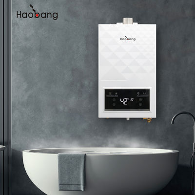 Chauffe-eau à gaz d'échappement forcé 220V/110V avec échangeur de chaleur en cuivre sans oxygène et débit d'eau de 2,64 GPM